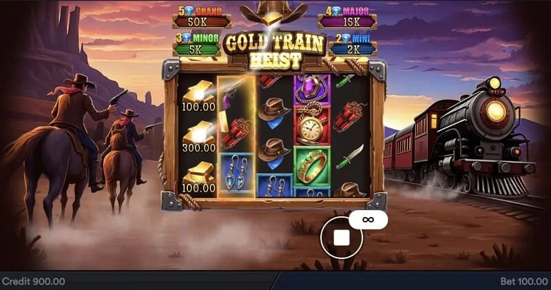 Gold Train Heist - skrini kuu yenye reli na ghuba ya maharamia